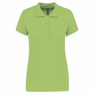 Kariban Womens/Ladies Pique Polo Shirt / Lime Green